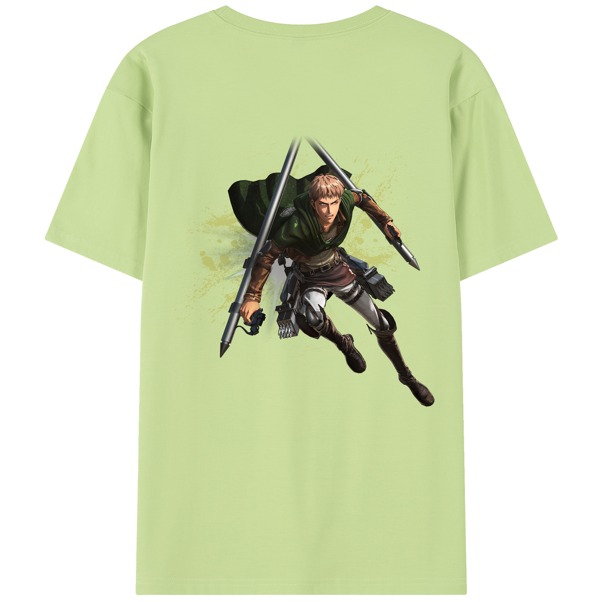 （画像用） 進撃の巨人 ジャン・キルシュタイン Attack on Titan Jean Kirstein 綿100％半袖Tシャツ（背面プリント）